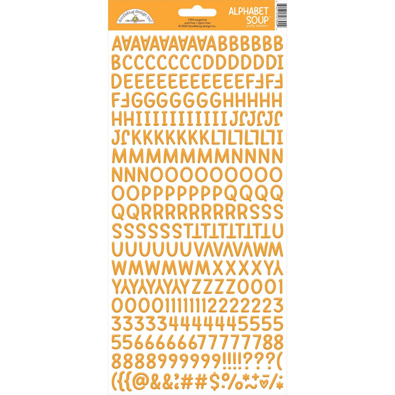 Doodlebug Design Inc.™ Alphabet Soup Puffy Stickers
